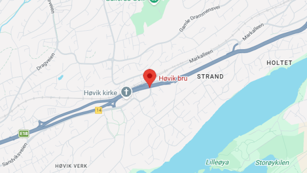 Lenke til artikkel: Arbeider på Høvik bru helgen 2.-4. oktober 