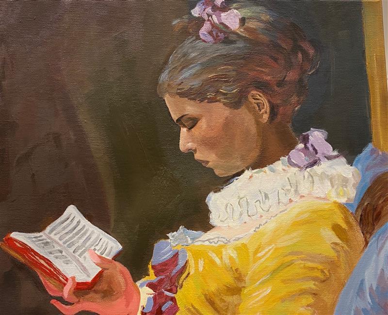 Bilde av maleri laget av elev - Klikk for stort bilde